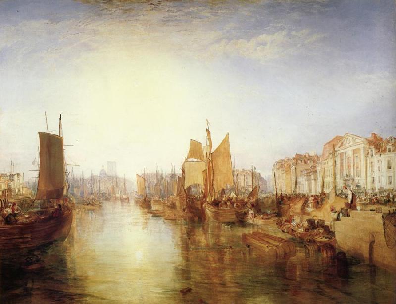 Joseph Mallord William Turner The harbor of dieppe Germany oil painting art